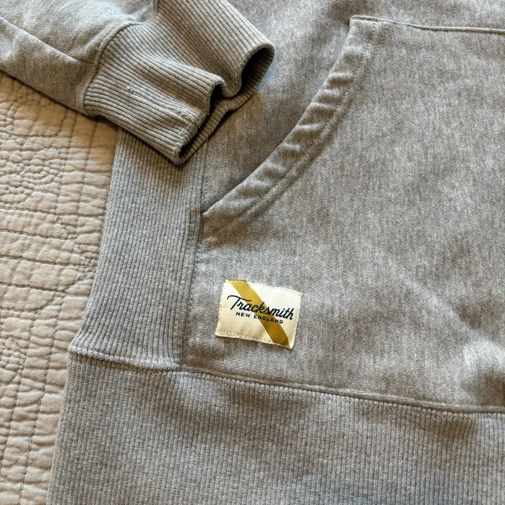 Tracksmith Gray Hooded Sweatshirt